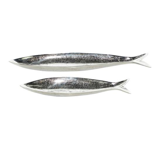 CosmoLiving by Cosmopolitan Aluminum Fish Tray Set